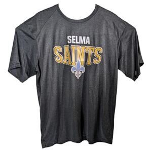 Selma Saints Teachers Shirt Adult Size XL Gray #8 BSN Alabama Football Lot of 2